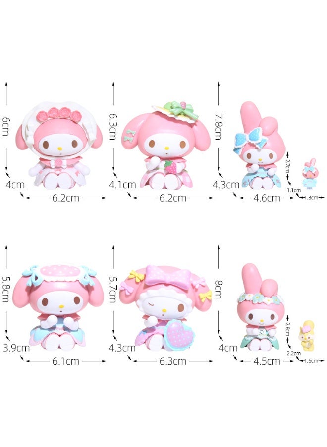 My Melody Dreamy Tea Party Blind Box Series Unbox 6 Enchantingly Cute Meticulously Crafted Figurines for a Magical Collection Experience - Image 4